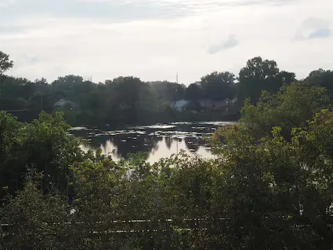 The Lower Mill Pond from the back deck